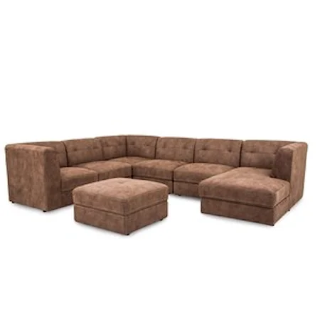 Modular Sectional with Chaise and Ottoman